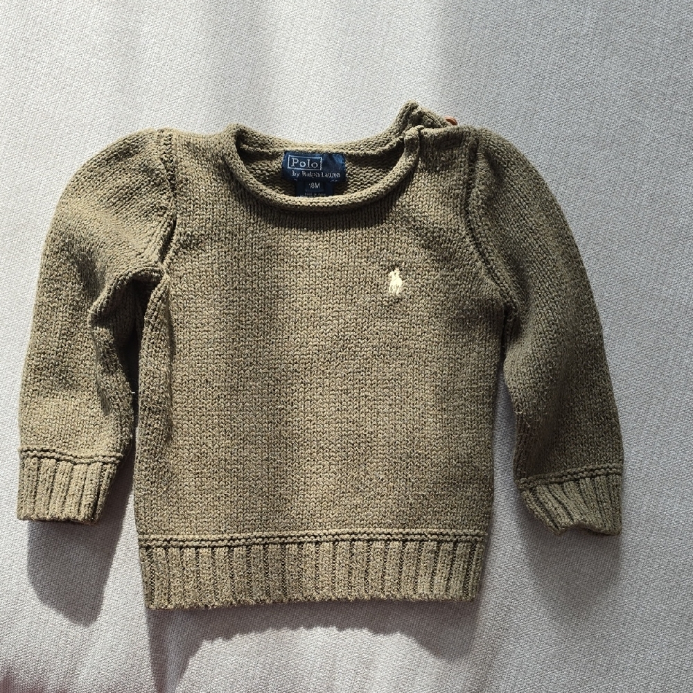 Ralph Lauren Khaki Knit Pullover